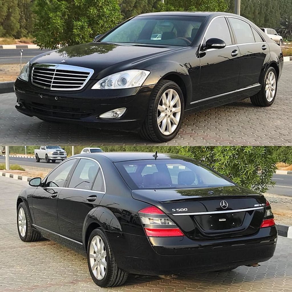 تأجير سيارات مرسيدس S500 مع السائق للزفاف والسياحة